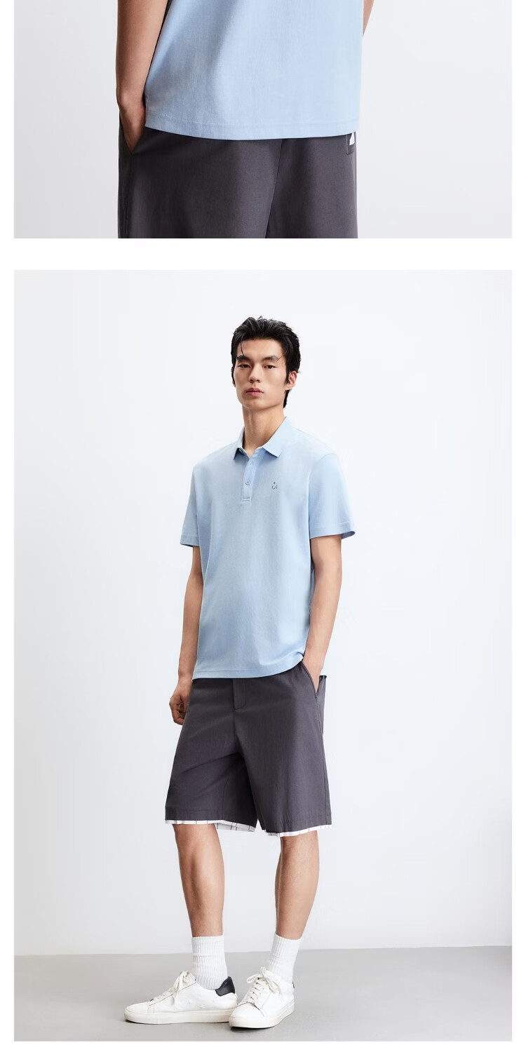 JACK&JONES Men's Spring Cooling Polo Shirt 3D Gradient Color Regular Collar Short Sleeve T-Shirt 226106009 13