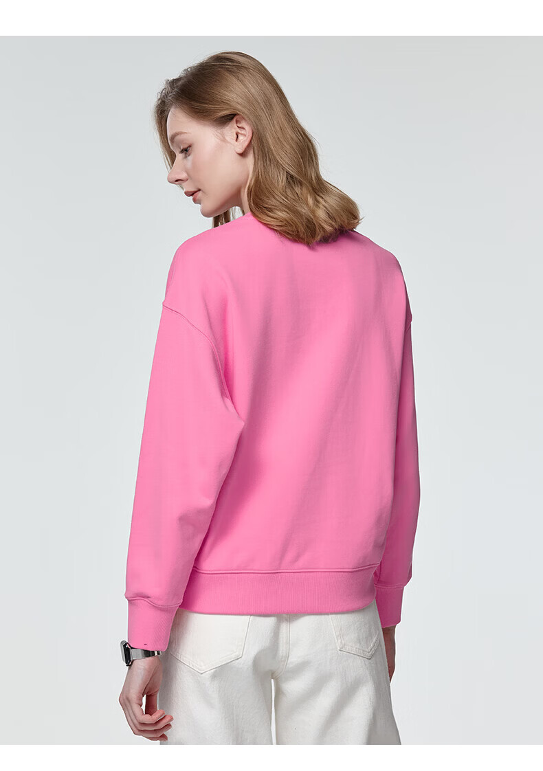 HAZZYS Women's Spring PHIZ Series Loose Pullover Crewneck Sweatshirt ABTSE0DAX01 12
