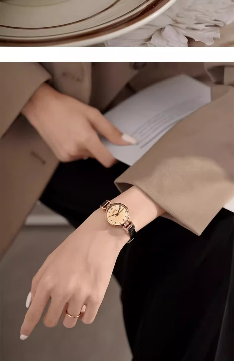 George Earl Women's Watch Lightweight Luxury Niche Brand 2026 New Silent Exam Vintage Simple Student Girl Watch 12