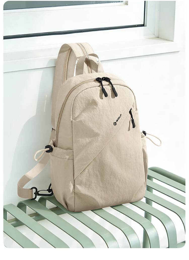 GOLF Lightweight Crossbody Bag Unisex Casual Sports Chest Bag Outdoor Cycling iPad Shoulder Bag Multifunctional Small Backpack 32