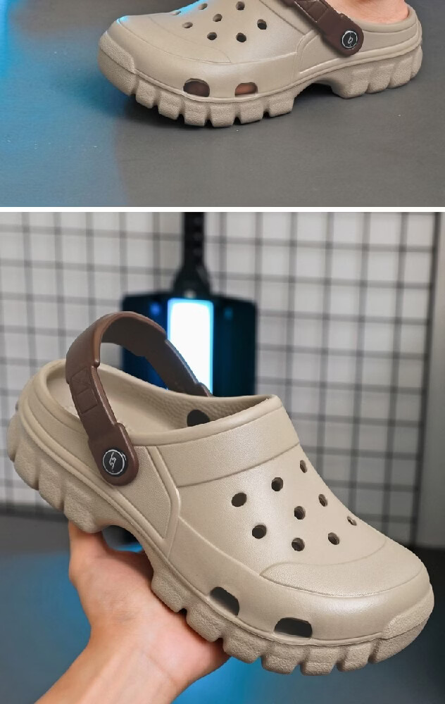 Huamei Comfortable Walking Sandals, Breathable Ventilated Open-Toe, Anti-Collision, Anti-Slip, Odor-Resistant, Quick-Dry Slippers HM2656 Off-White Size 42-43 17
