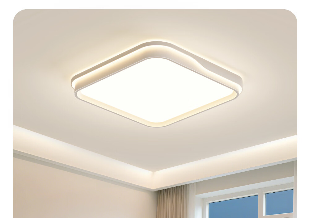 Dell Living Room LED Ceiling Light Full Spectrum Eye Protection Modern Minimalist Cream Style Zhongshan Lighting with Installation Package 29