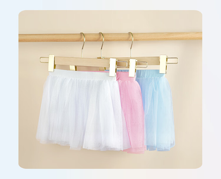 Aiwu Ge Children's Dance Skirt Short Skirt Girls White Puffy Tulle Skirt Dance Practice Performance White Size L 11