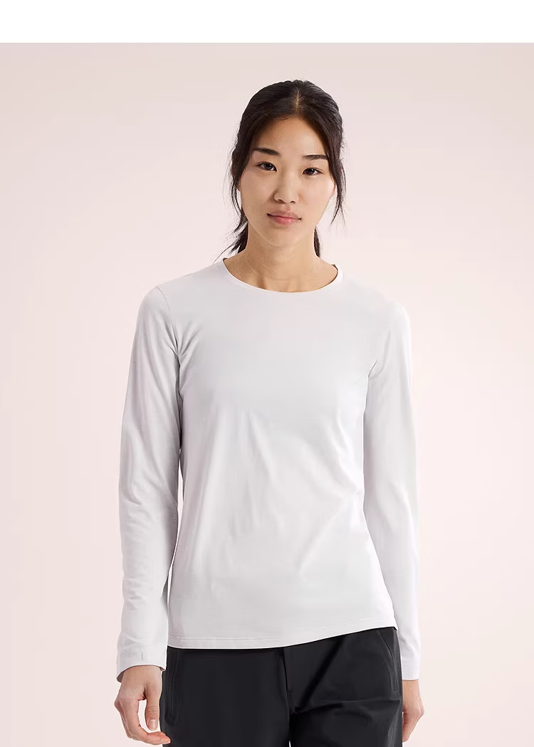 ARC'TERYX TAEMA Women's Breathable Quick-Dry Long Sleeve T-Shirt XS Atomic Grey 4