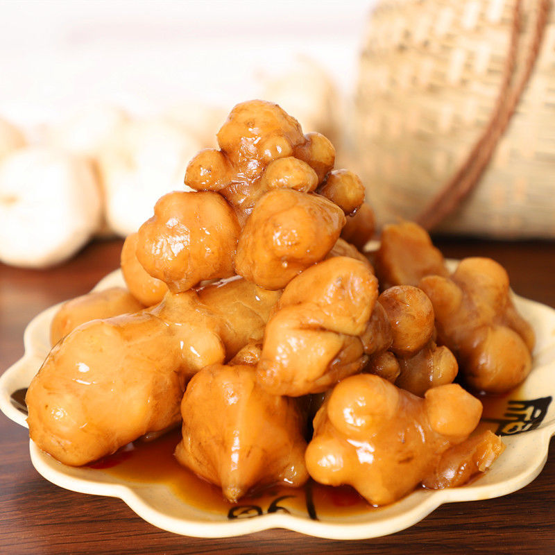 山东特产脆甜爽口鬼子姜咸菜下饭菜即食小菜腌泡菜榨菜 香辣洋姜 1斤1