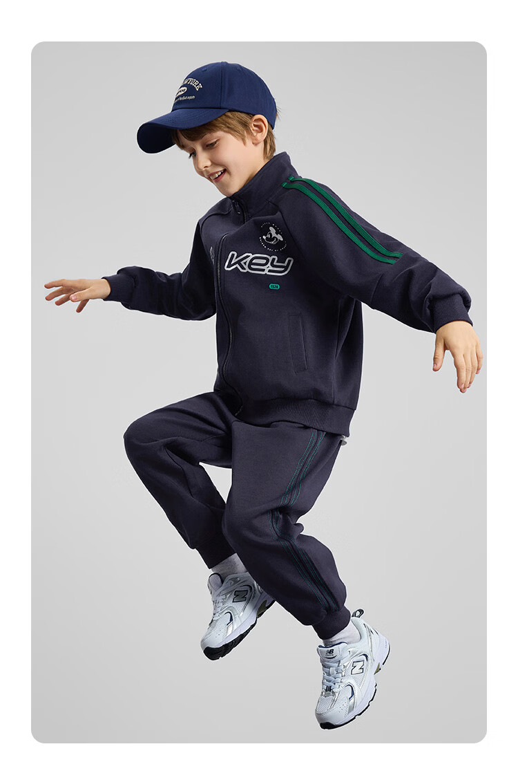 Disney Kids Set Boys and Girls 2026 Spring New Knit Sports Sweatshirt Two-Piece Trendy Cool for Older Children 10