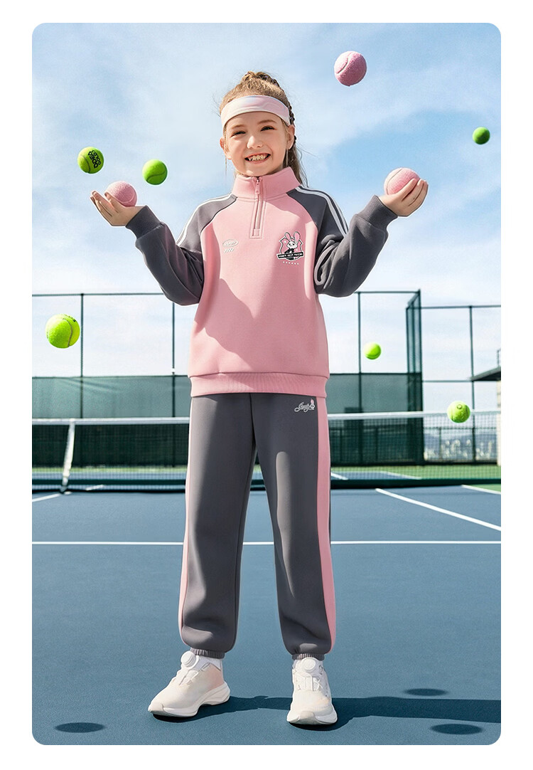 Disney Girls' Kids' Sports Sweatshirt Jacket and Pants Set 2026 Spring New Children's Two-Piece Outfit Sweet and Cool 12