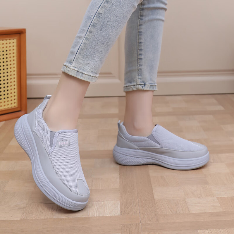 BURUIJING Old Beijing Cloth Shoes Women's Slip-On Casual Sports Shoes 61168 Purple Size 35 15