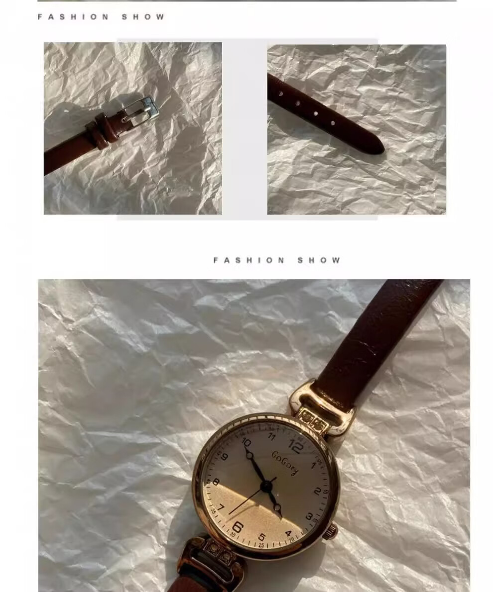 George Earl Women's Watch Lightweight Luxury Niche Brand 2026 New Silent Exam Vintage Simple Student Girl Watch 18
