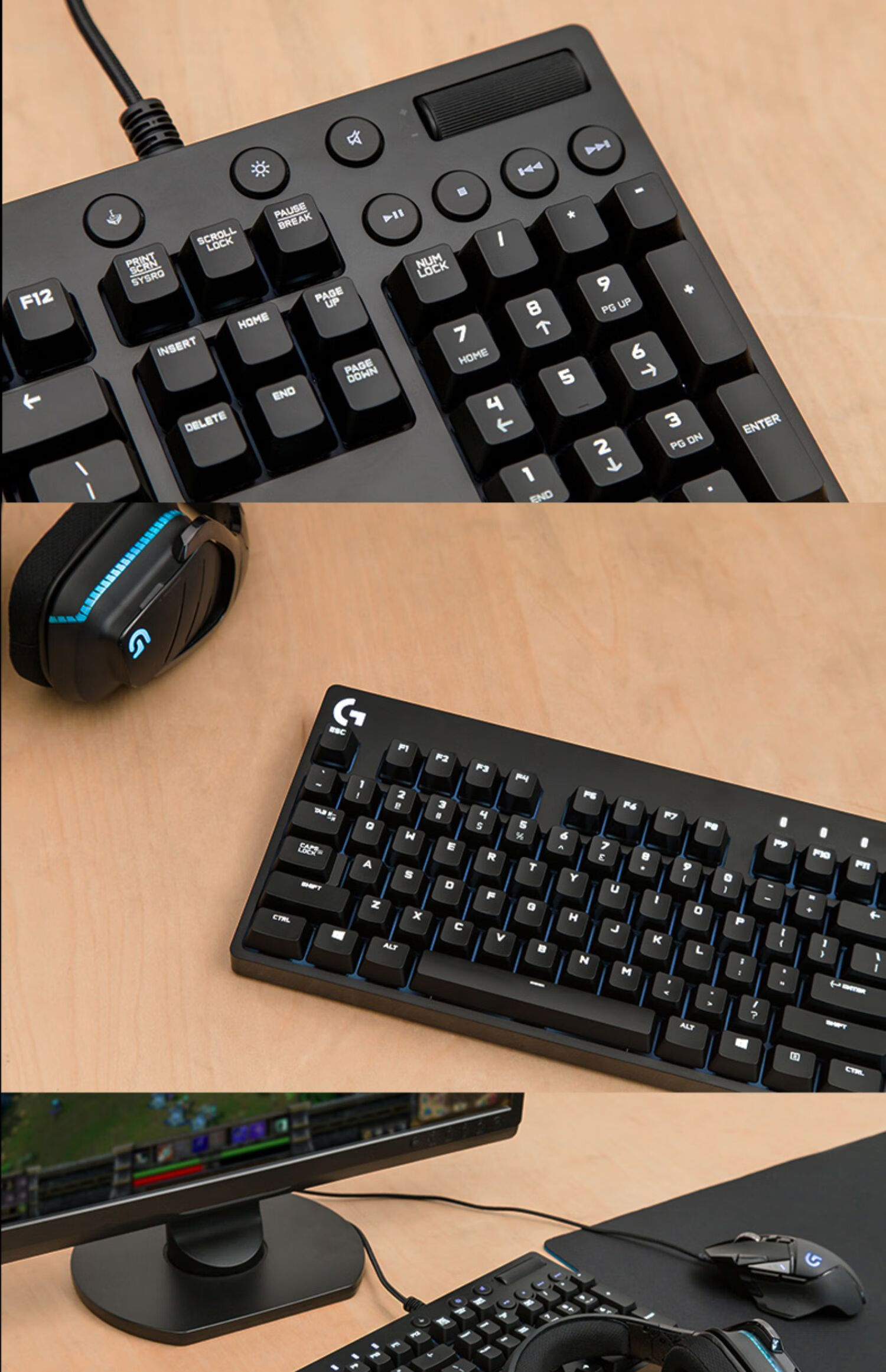 罗技(logitech) 罗技键鼠套装g610 g502电竞游戏lol吃鸡专用机械键盘