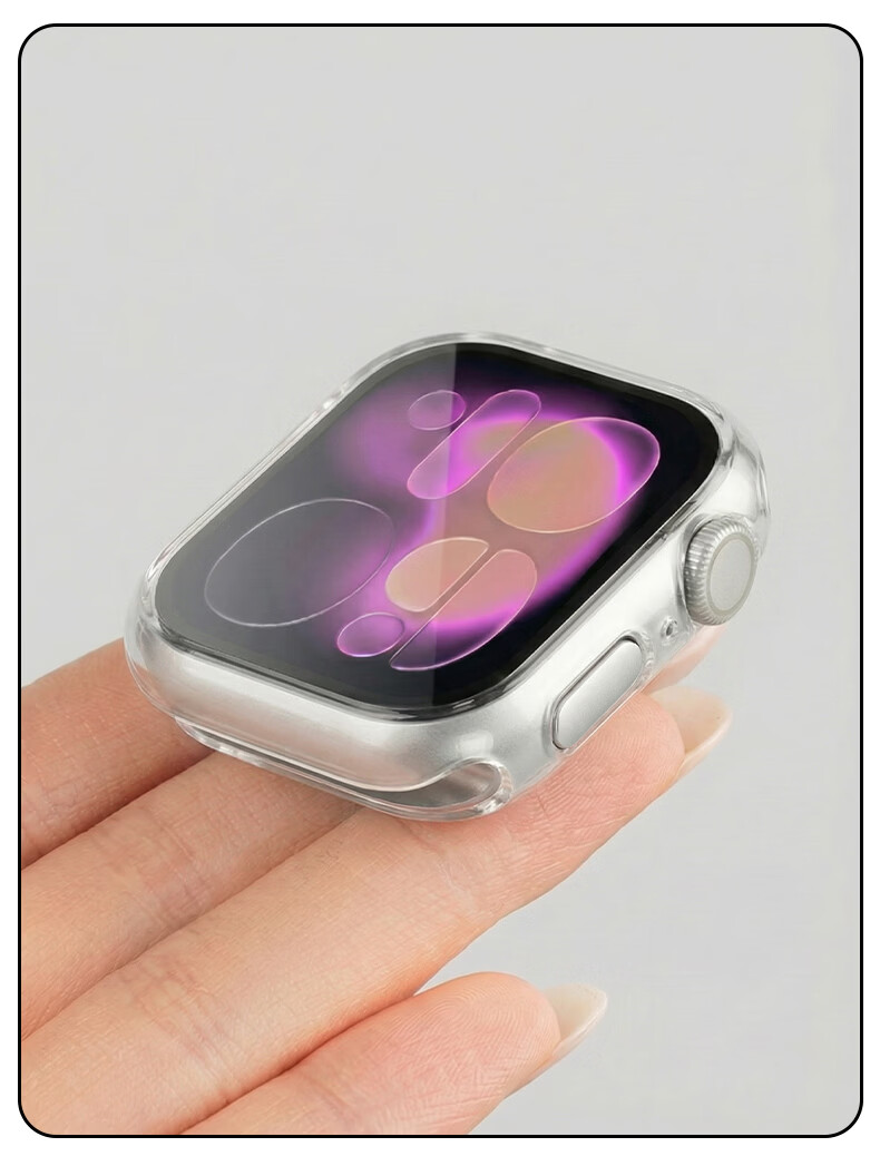 Strap Brother [New Release S11] Apple Watch Protective Case for S10/S11, Integrated Protective Film Case, Drop and Scratch Resistant, 42MM Transparent 11