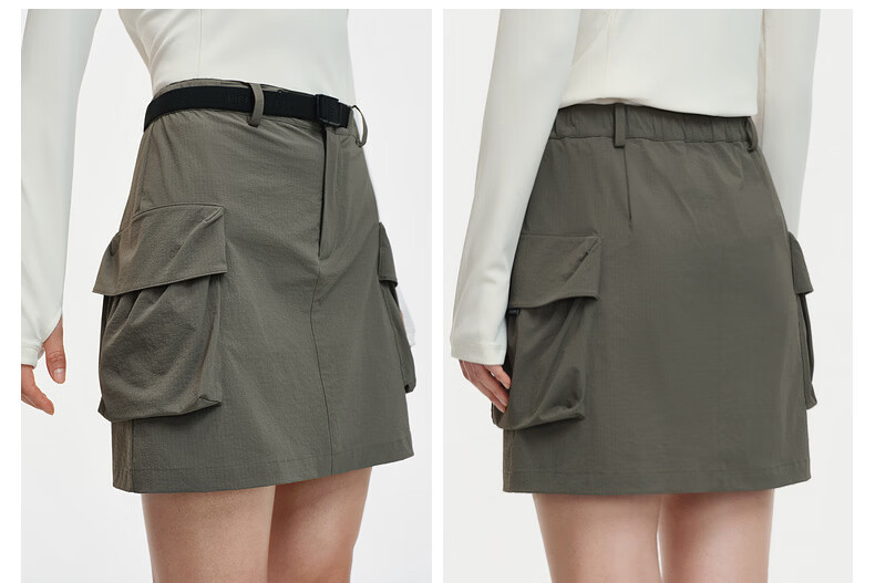 Biyinlefen Lightweight Durable 2026 Spring Summer New Women's Casual Fashion Commuter Workwear Style Short Skirt Easy Care Skirt 13