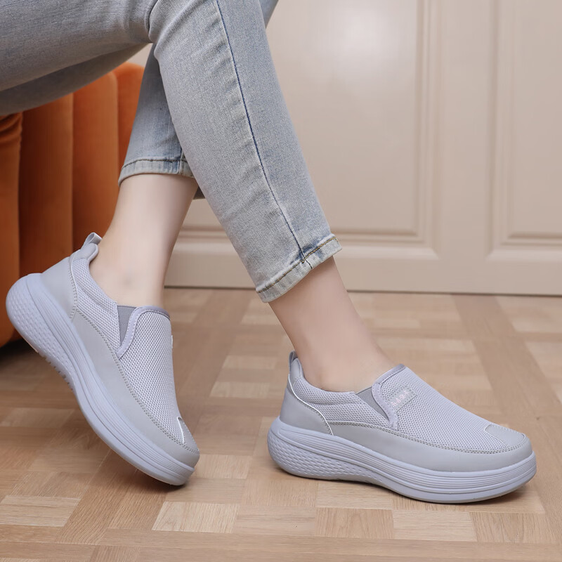 BURUIJING Old Beijing Cloth Shoes Women's Slip-On Casual Sports Shoes 61168 Purple Size 35 12