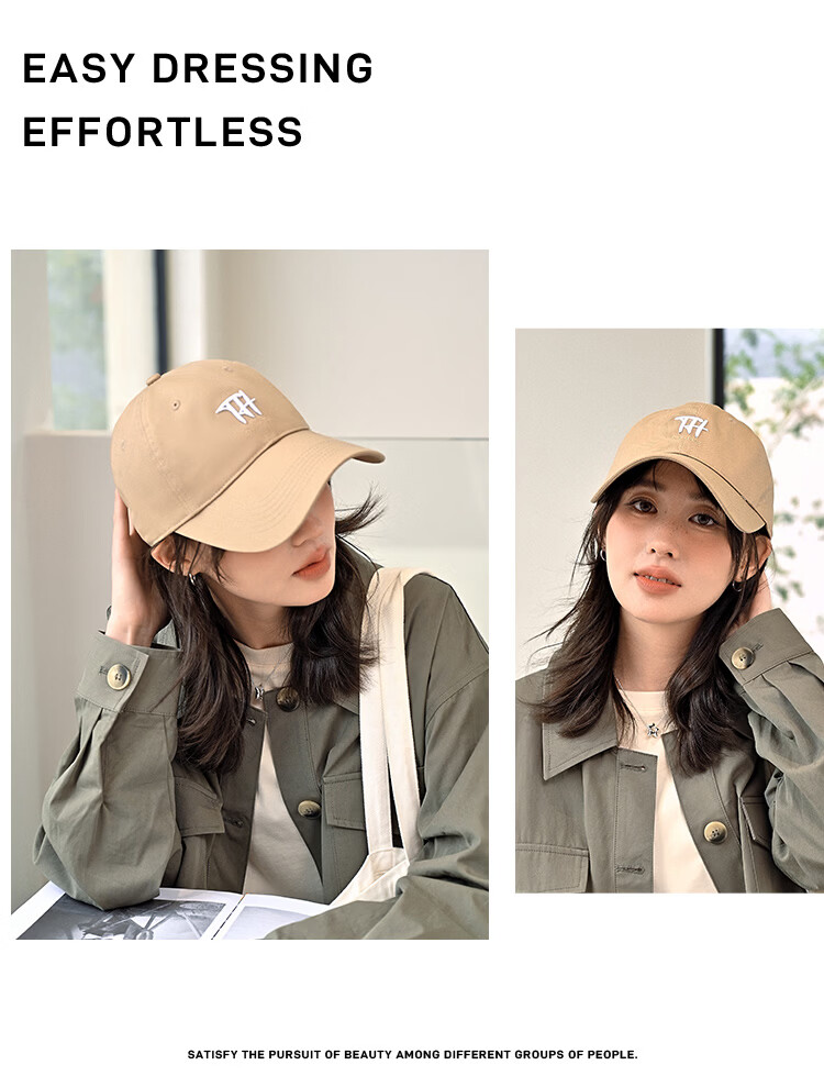 Zhenxiang Women's Baseball Cap Men's Sunshade Duckbill Fashion Slim Face Four Seasons Universal Premium Birthday Gift Y225 17