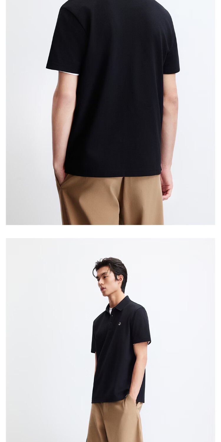 JACK&JONES Men's Spring Cooling Polo Shirt 3D Gradient Color Regular Collar Short Sleeve T-Shirt 226106009 15