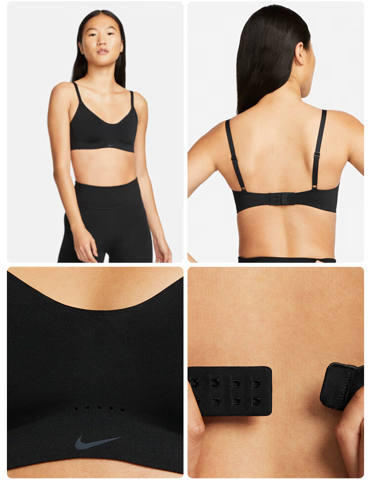 Nike Women's Minimalist Bra Sportswear DM0527-010 Black SA-C 3