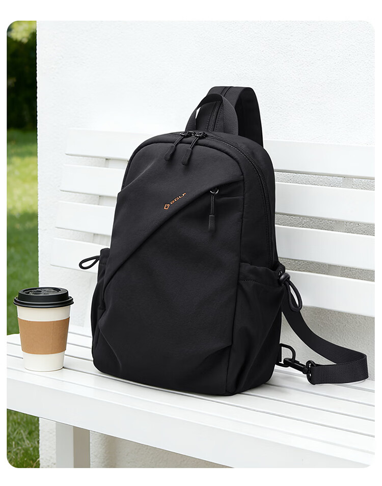 GOLF Lightweight Crossbody Bag Unisex Casual Sports Chest Bag Outdoor Cycling iPad Shoulder Bag Multifunctional Small Backpack 29
