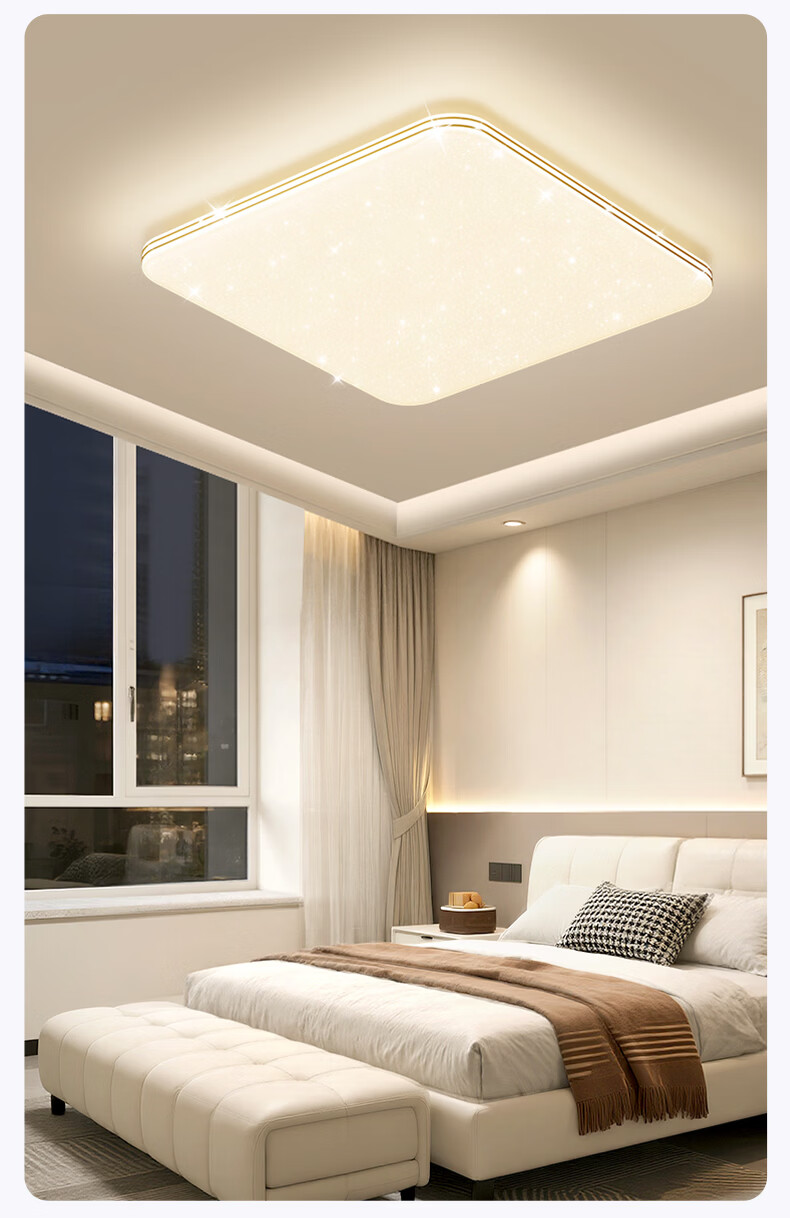 Daier LED Ceiling Light, Modern And Simple Design, Eye-Protecting, for Study Room And Bedroom, Zhongshan Lighting Fixture, Starry Sky Style, Luxury Design, Installation Included 14
