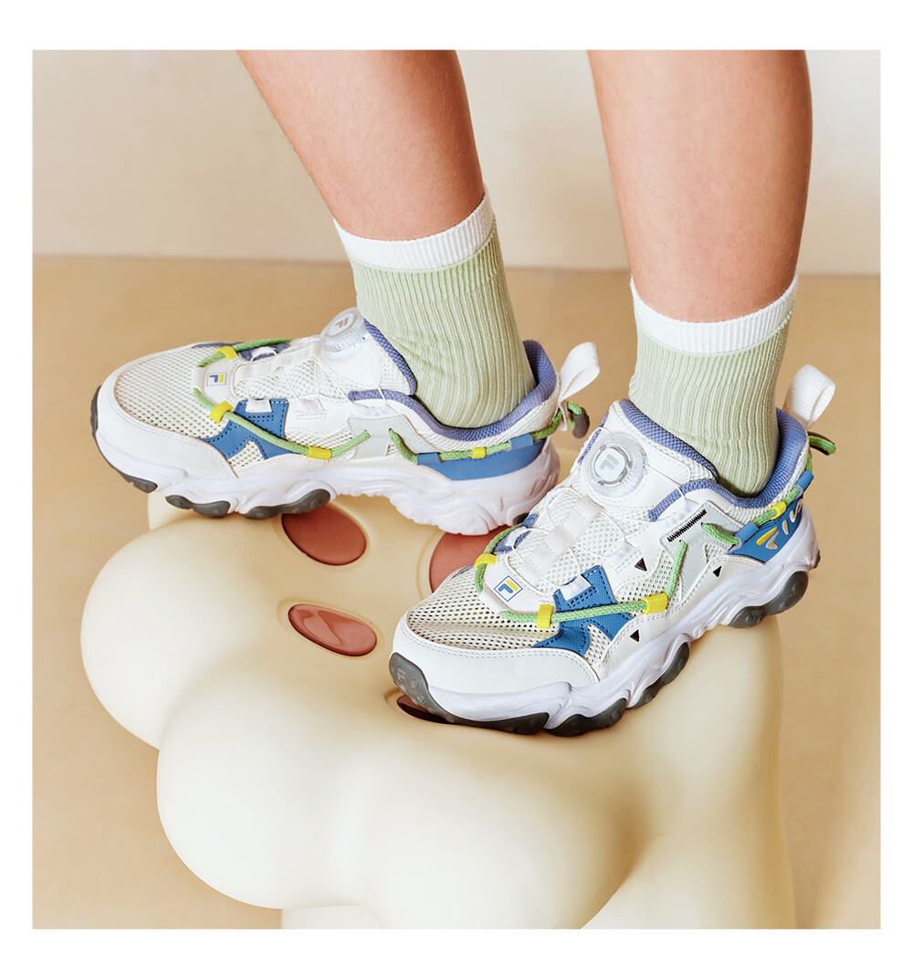 FILA Kids Running Shoes 2026 Summer Boys Girls Youth Sports Cat Claw Sneakers 23