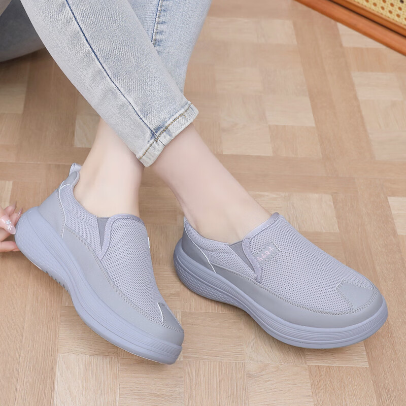 BURUIJING Old Beijing Cloth Shoes Women's Slip-On Casual Sports Shoes 61168 Purple Size 35 16
