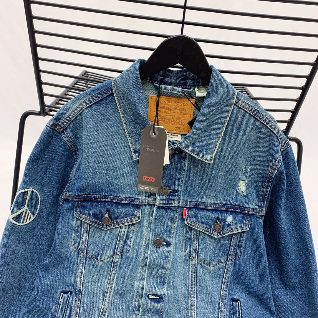 levis李维斯牛仔外套男秋季潮ins感复古夹克 深蓝色 72334-0554 l 140