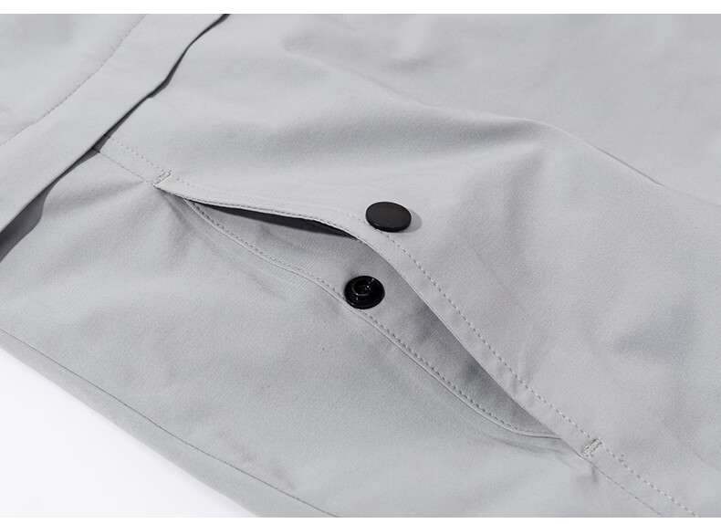 Mr.Bu Oversized Stand Collar Functional Sports Men's Summer Double Zipper T-Shirt 26