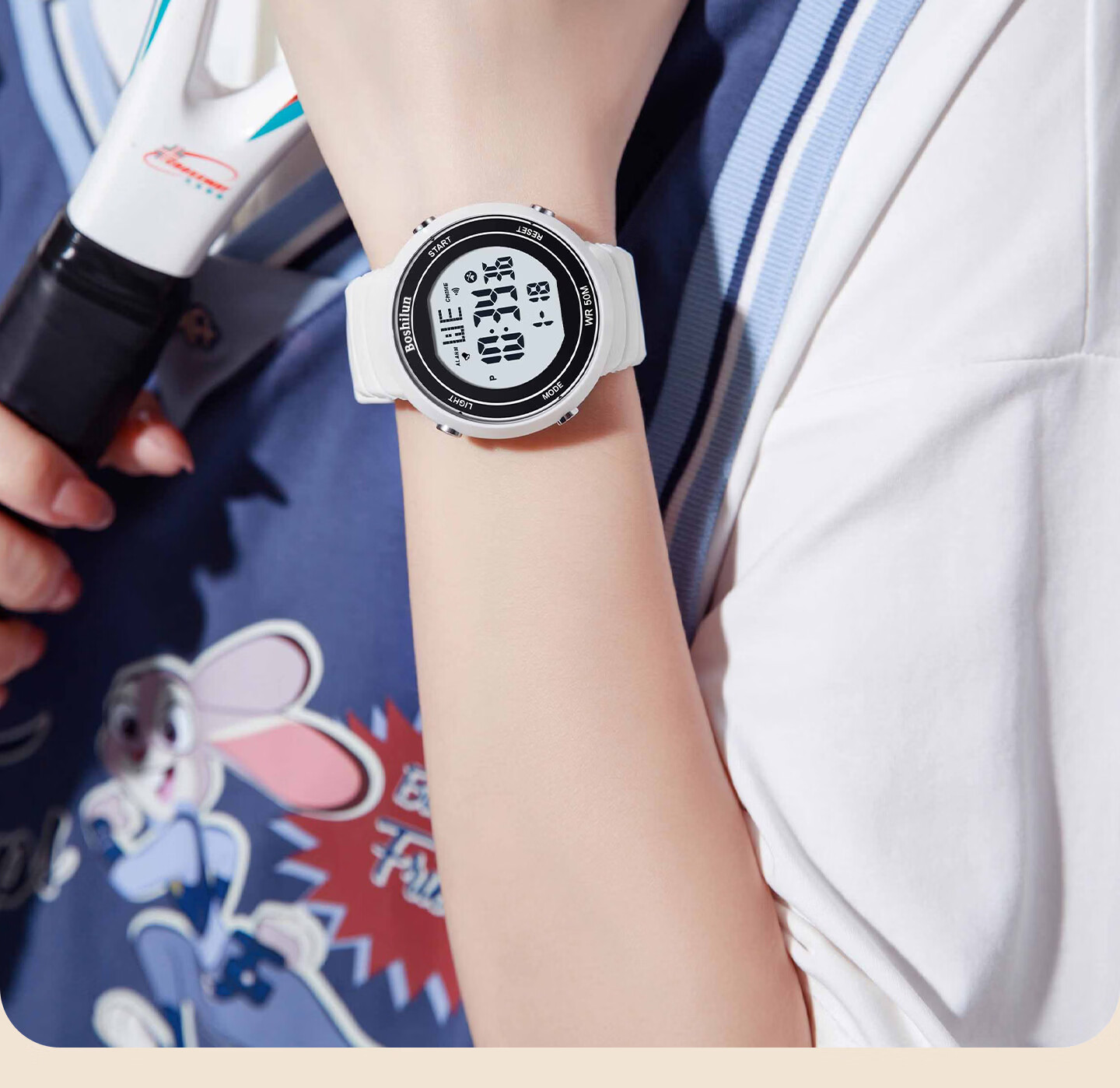Bausch & Lomb Student Electronic Watch for Girls, High School and Middle School, Alarm Clock, Sports Watch, Multifunctional, Luminous, Waterproof, 2026 New Model 5