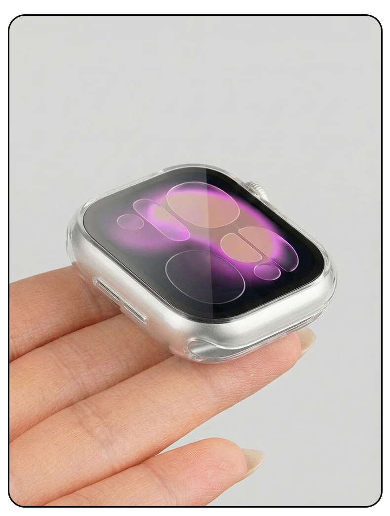 Strap Brother [New Release S11] Apple Watch Protective Case for S10/S11, Integrated Protective Film Case, Drop and Scratch Resistant, 42MM Transparent 10