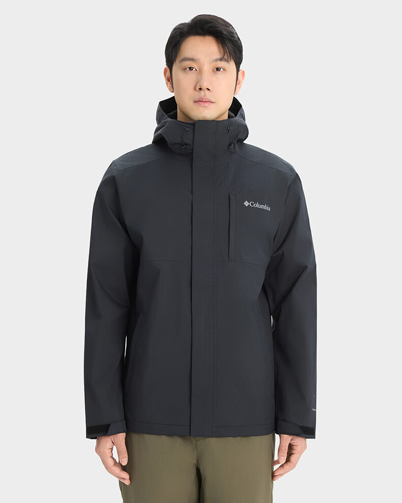 Columbia Outdoor Waterproof Couple's All-Weather Hiking Hooded Jacket XE5743 010 L 2