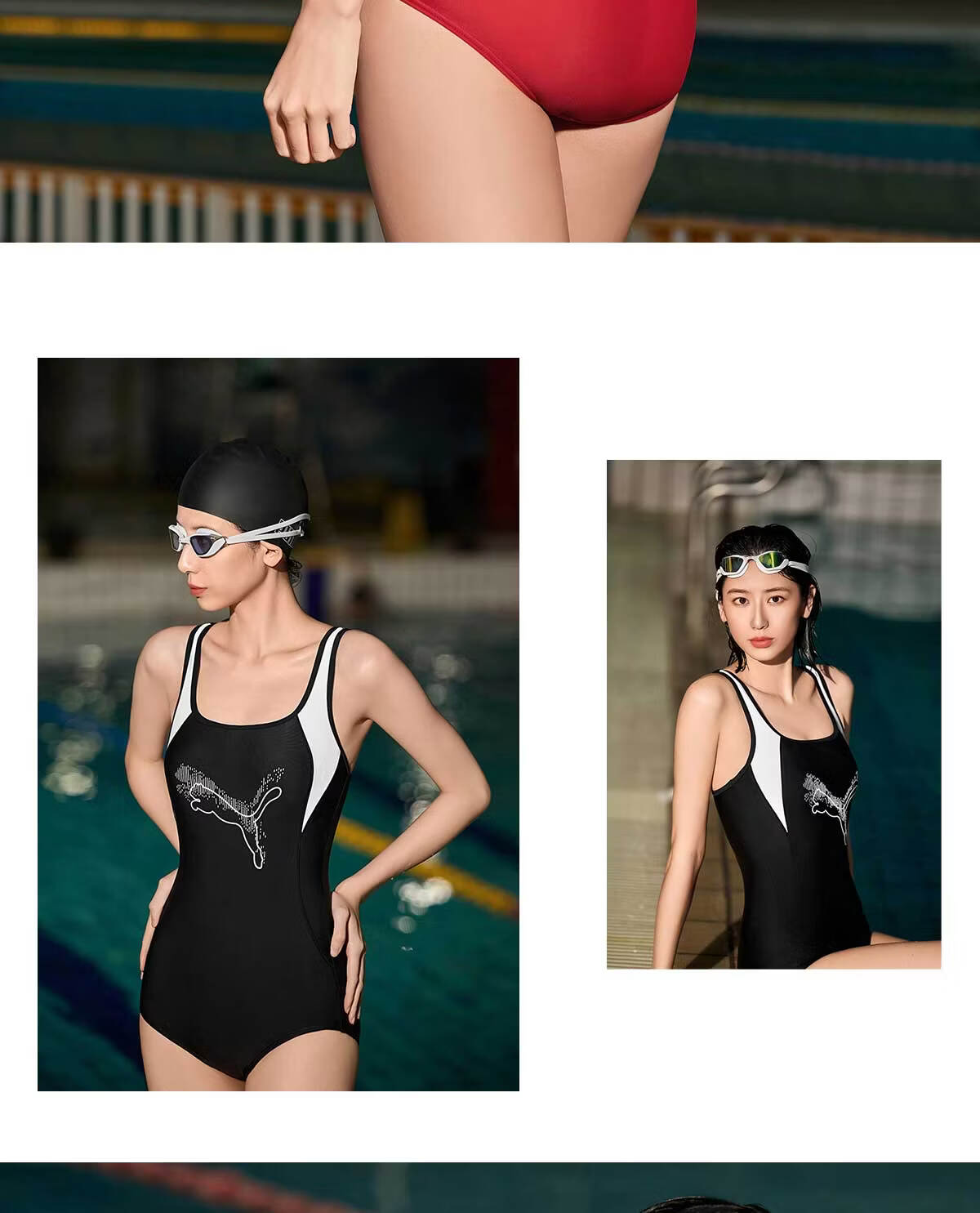 PUMA Women's One-Piece Professional Racing Chlorine-Resistant UV Protection Swimsuit High-End Swimwear for Pools and Hot Springs 41