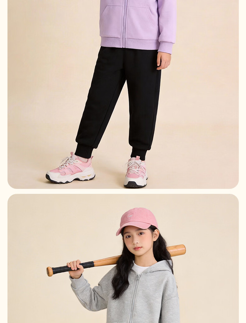 Jeanswest Girls' Outfit 2026 Children's Fashionable Jacket Spring Hoodie Sports Two-Piece Set for Older Girls 6
