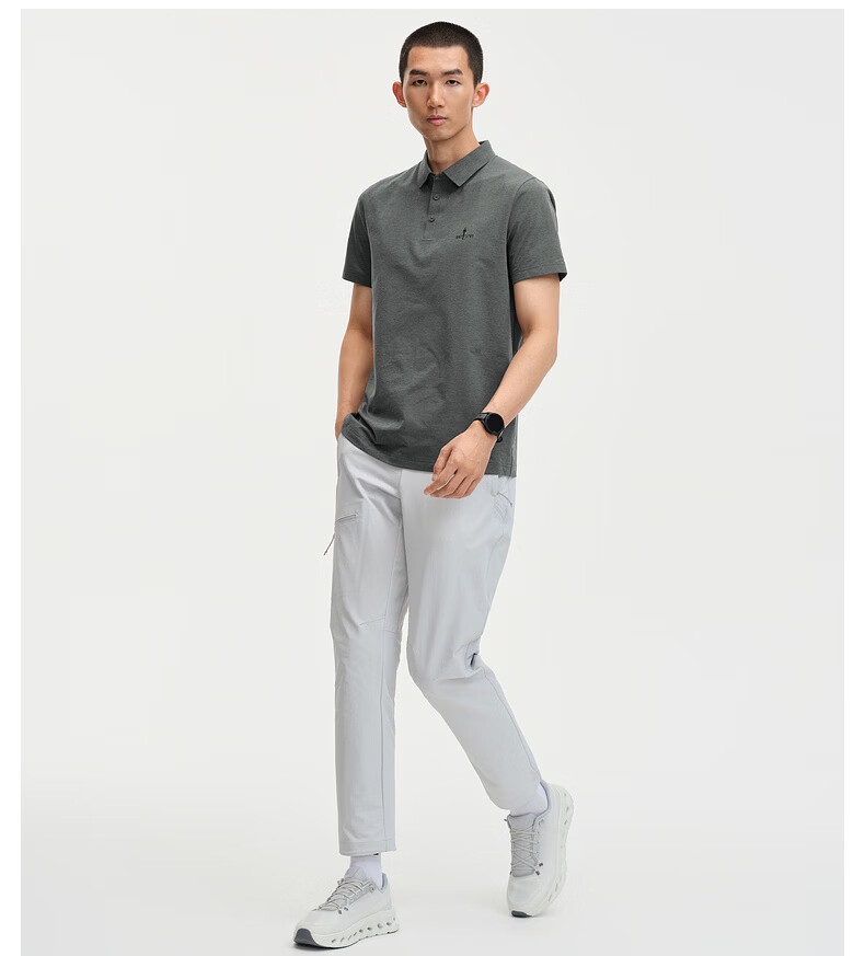 Biyinlefen [Yunrou T] 2026 Summer New Men's Casual Outdoor Sports Quick-Dry Easy-Care Short Sleeve Polo Shirt 12