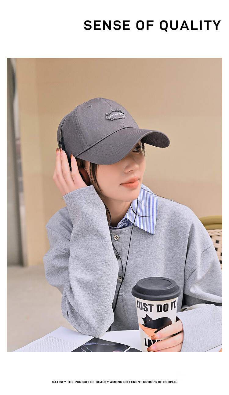 THANTRUE Baseball Cap for Men And Women, Fashionable Duck Tongue Hat with Large Brim to Make Face Look Smaller, Suitable for All Seasons, High-Quality Y226 16