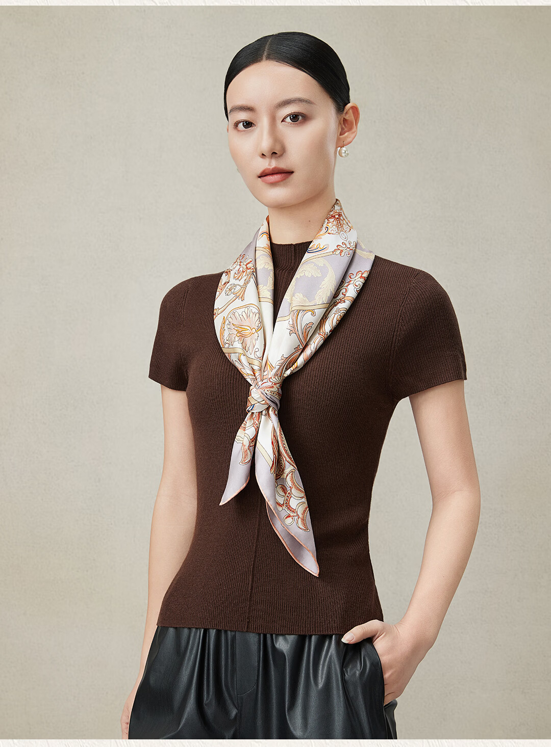 Shanghai Story 100% Mulberry Silk Double-Sided Printed Square Scarf Spring Summer New Gift Box for Mom and Girlfriend 6