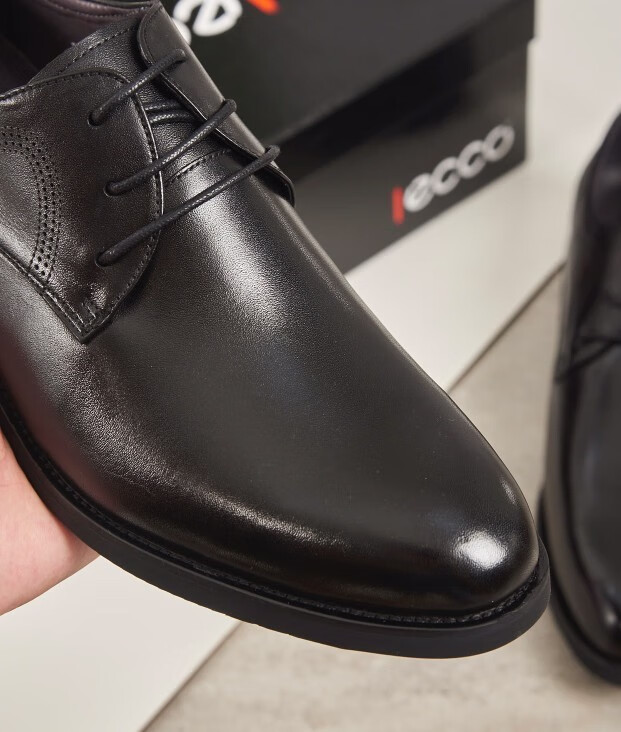 ecco爱步男鞋一脚蹬商务正装皮鞋简约时尚英伦德比鞋百搭青年皮鞋
