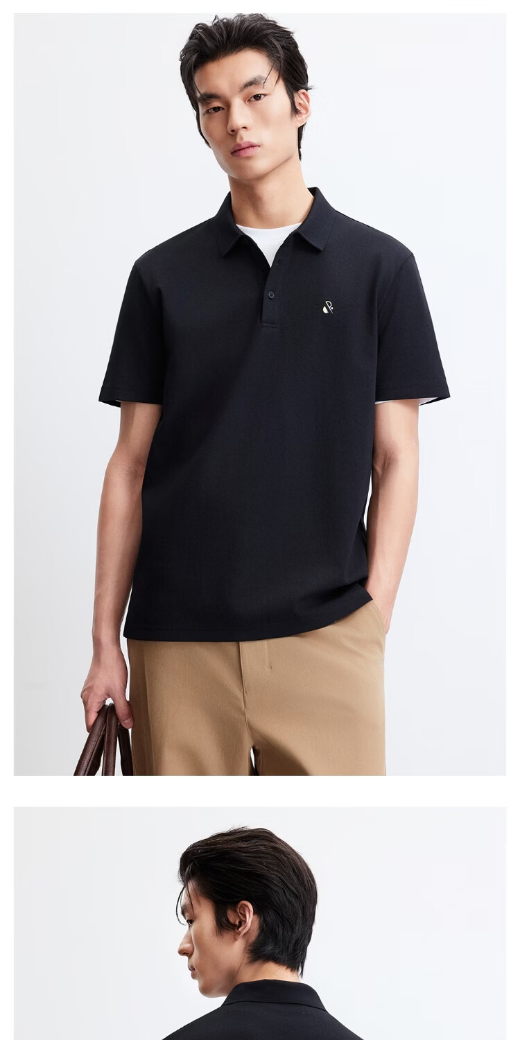 JACK&JONES Men's Spring Cooling Polo Shirt 3D Gradient Color Regular Collar Short Sleeve T-Shirt 226106009 14