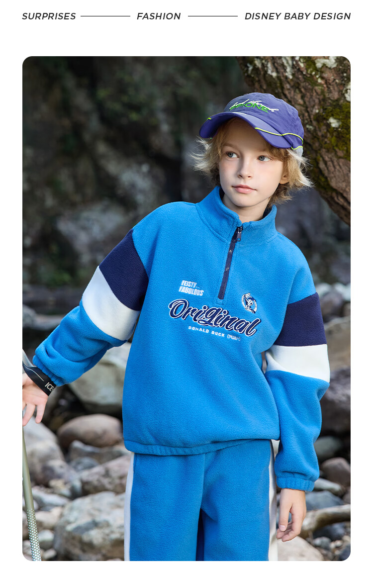 Disney Boys' Kids' Clothing Set 2026 New Spring Jacket and Sports Pants Autumn Fleece Trousers for Boys 16
