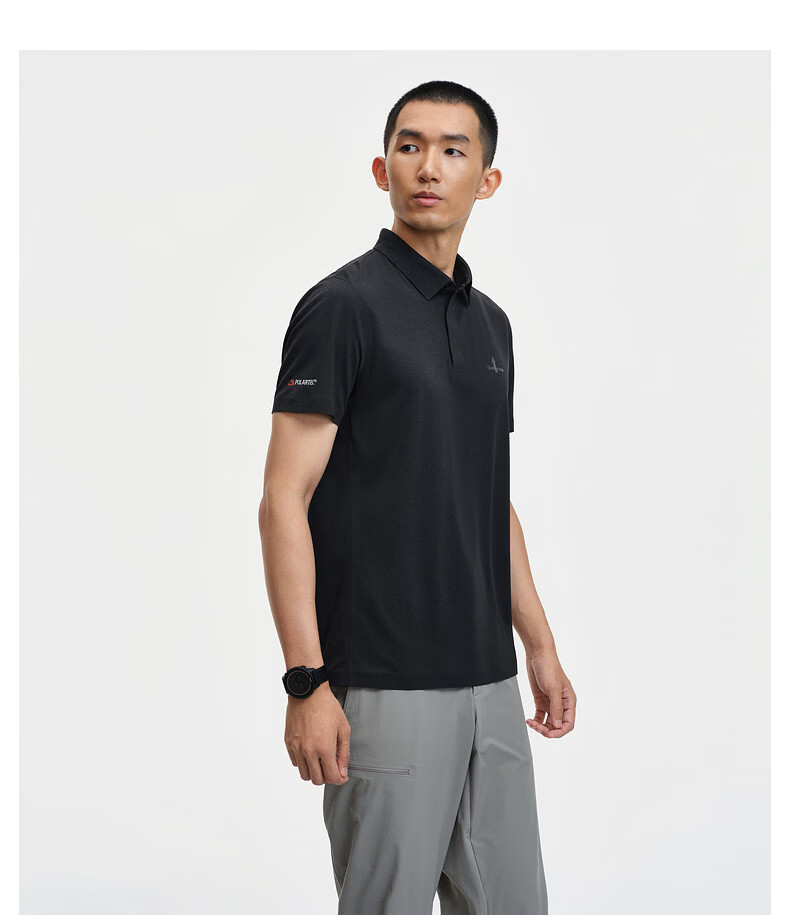 Biyinlefen [Lightweight Sun Protection POLARTEC] 2026 Summer New Men's Outdoor Casual Short Sleeve Polo Shirt 9