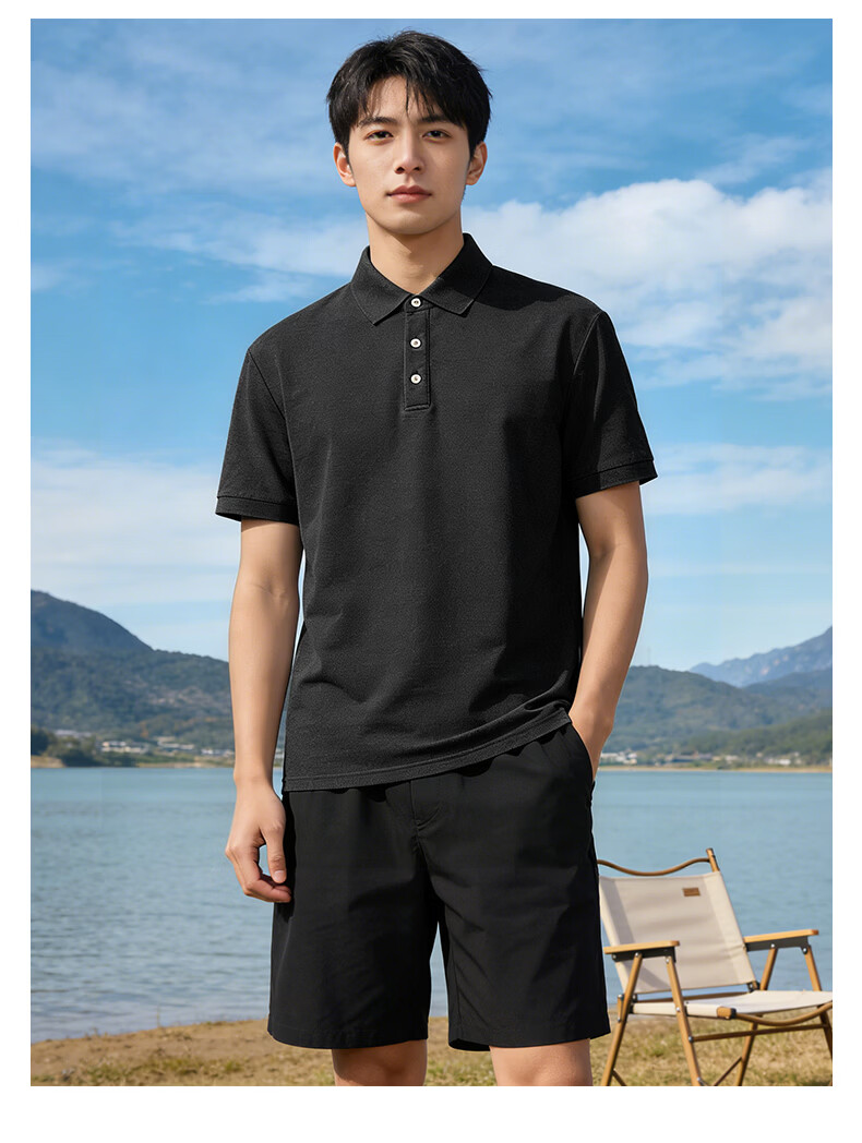Baleno Men's Polo Shirt Short Sleeve T-Shirt 2026 Summer New Casual Loose Commuter Versatile Collared Half Sleeve Top 11
