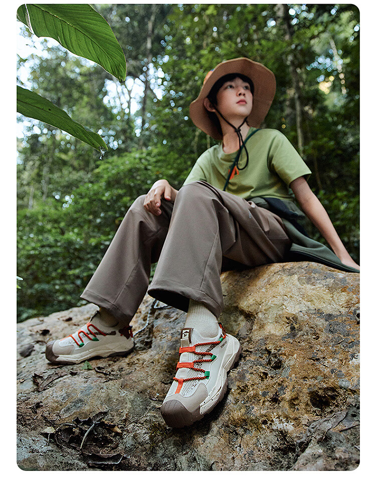 TOREAD 【Yuexing】 Kids' Sports Shoes Spring Summer Children's Bread Toe Hiking Shoes White/Blue Size 35 15