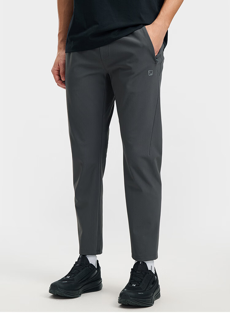 FILA Official Agile Men's Knit Pants 2026 Spring Running Fitness Basic Straight-Leg Trousers 17