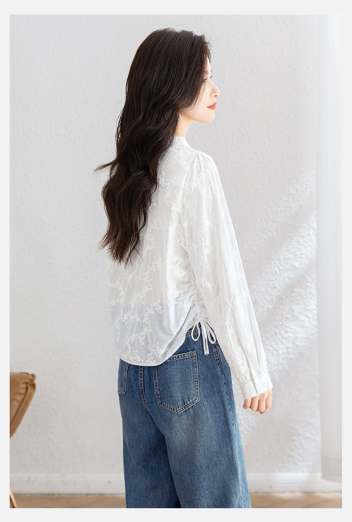 Cypress House Round Neck Elegant Shirt Women 2026 Spring New French Style Long Sleeve Loose Commuter Simple Blouse 7