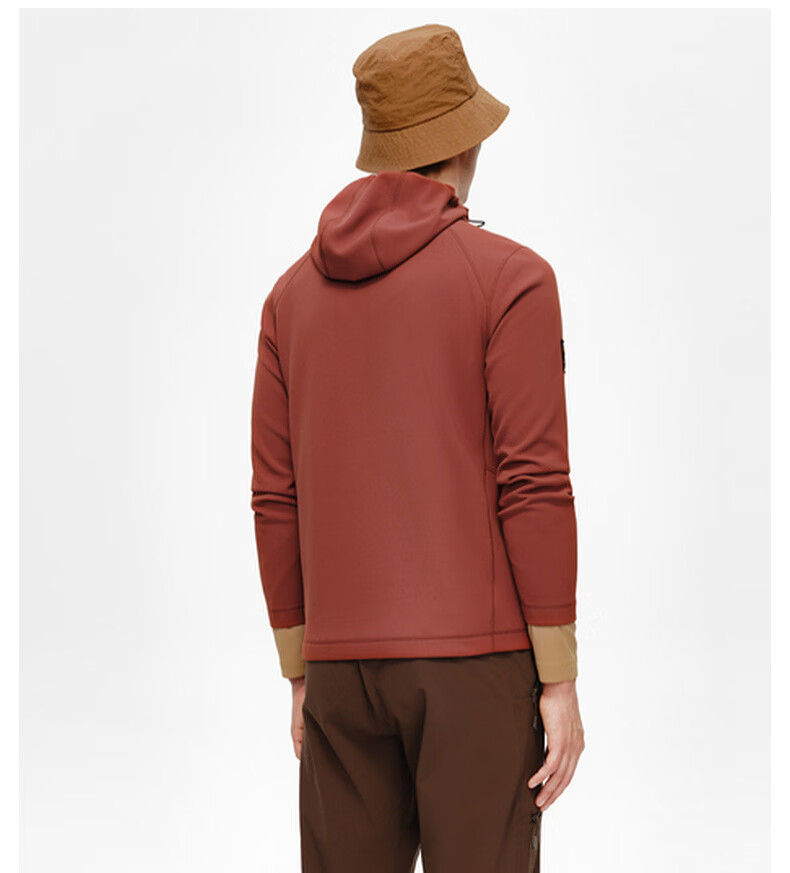 Biyinlefen Waffle Jacket Spring Autumn Men's Textured Casual Outdoor Sun Protection Soft Hooded Knit Coat Versatile 11
