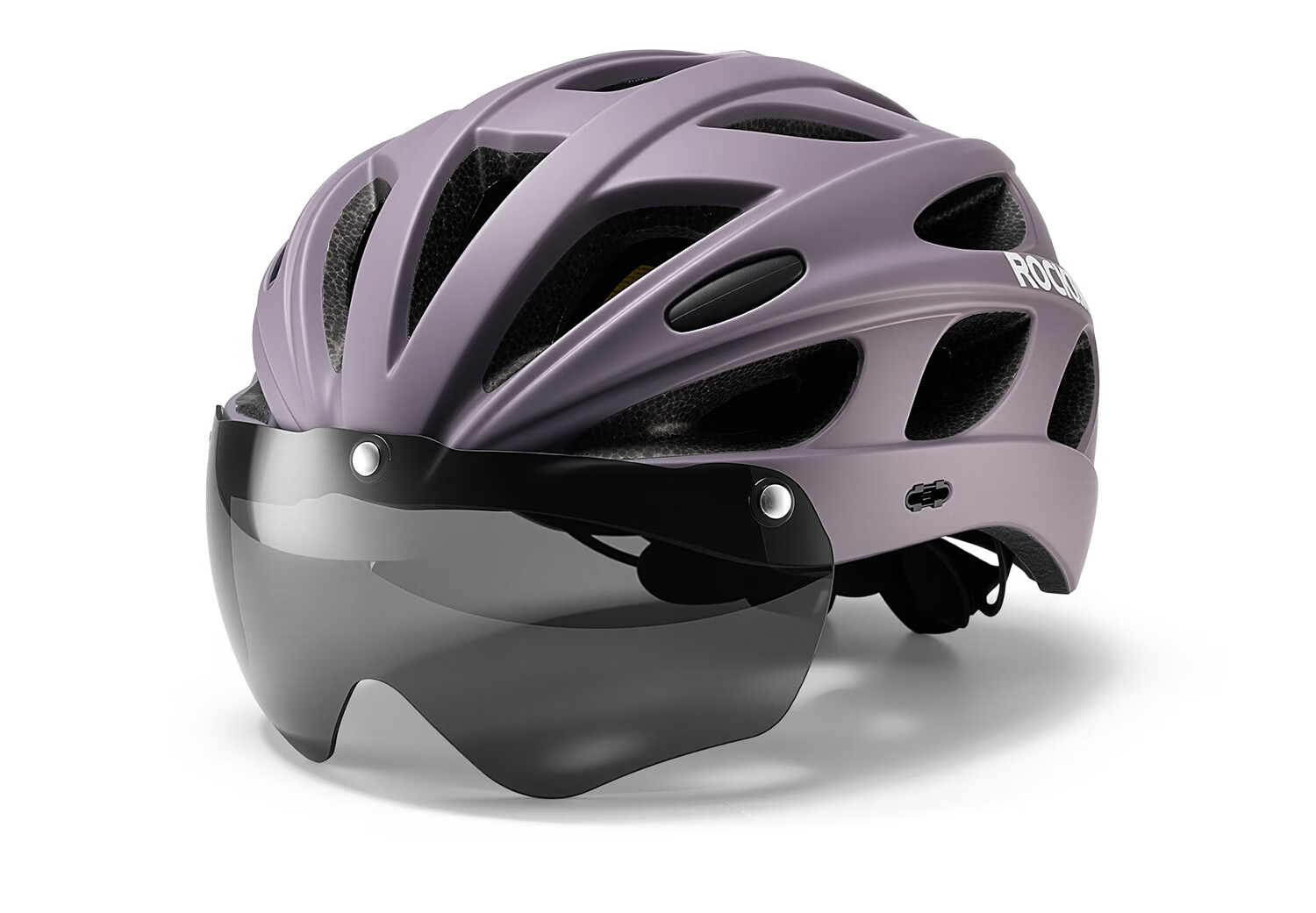 Rockbros Bicycle Helmet with Visor Integrated Road Mountain Bike Safety Helmet Unisex Petal L 4