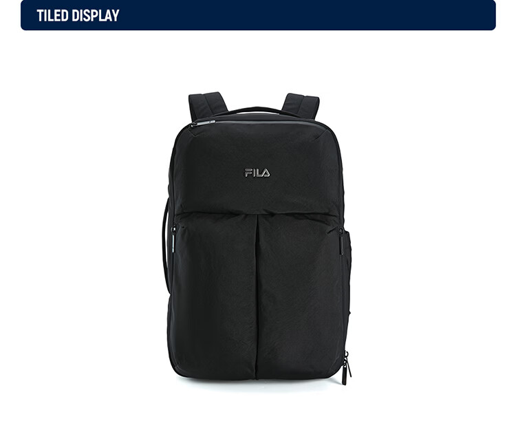 FILA Official Men's Backpack 2026 Summer Casual School Bag Dual-Shoulder Business Commuter Laptop Bag 8
