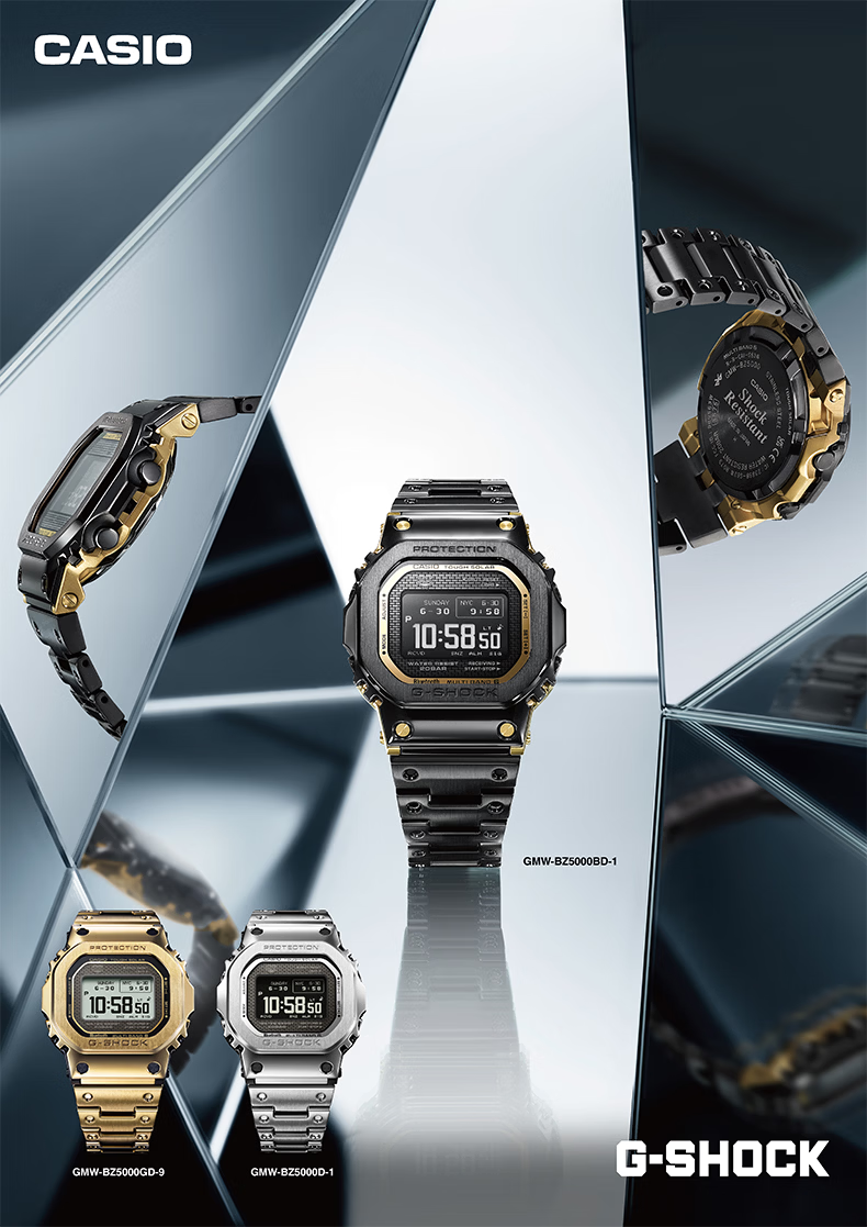 CASIO G-SHOCK Men's Solar Small Square Sports Digital Watch GMW-BZ5000D-1 Gift for Boyfriend 1