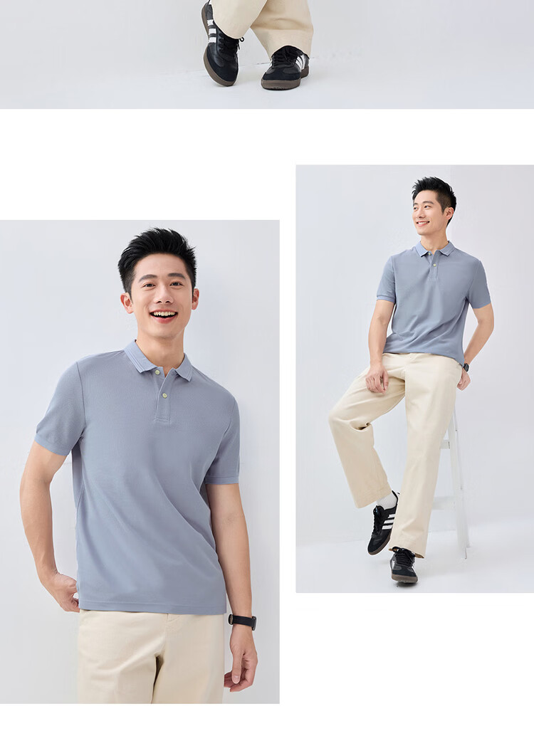 Giordano 2026 Summer Tech Ice Oxygen Cooling Antibacterial Jacquard Polo Shirt Men 01016398 17