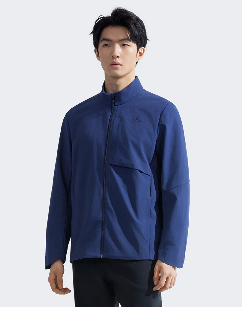 The North Face 2026 Spring Summer Men's Softshell Windproof Water-Repellent Stand Collar Jacket 8BYQ 2EL S 8