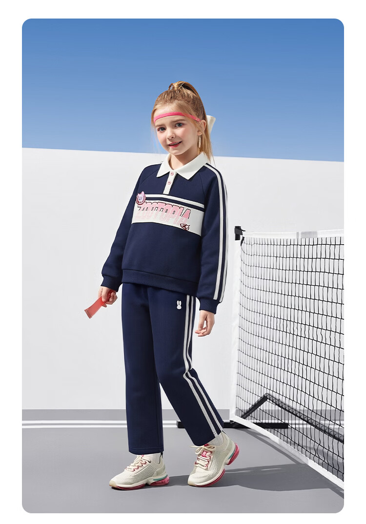 Disney Girls' Fashion Set 2026 Spring New Children's Jacket Sweatshirt Sweatpants Sports Two-Piece School Style 14