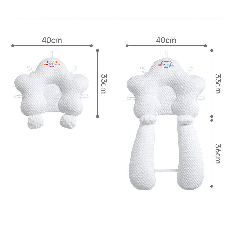 Aibedila Baby Shaping Pillow Newborn Head Correction Pillow 0-6 Months Anti-Flat Head Sleep Aid Blue 20